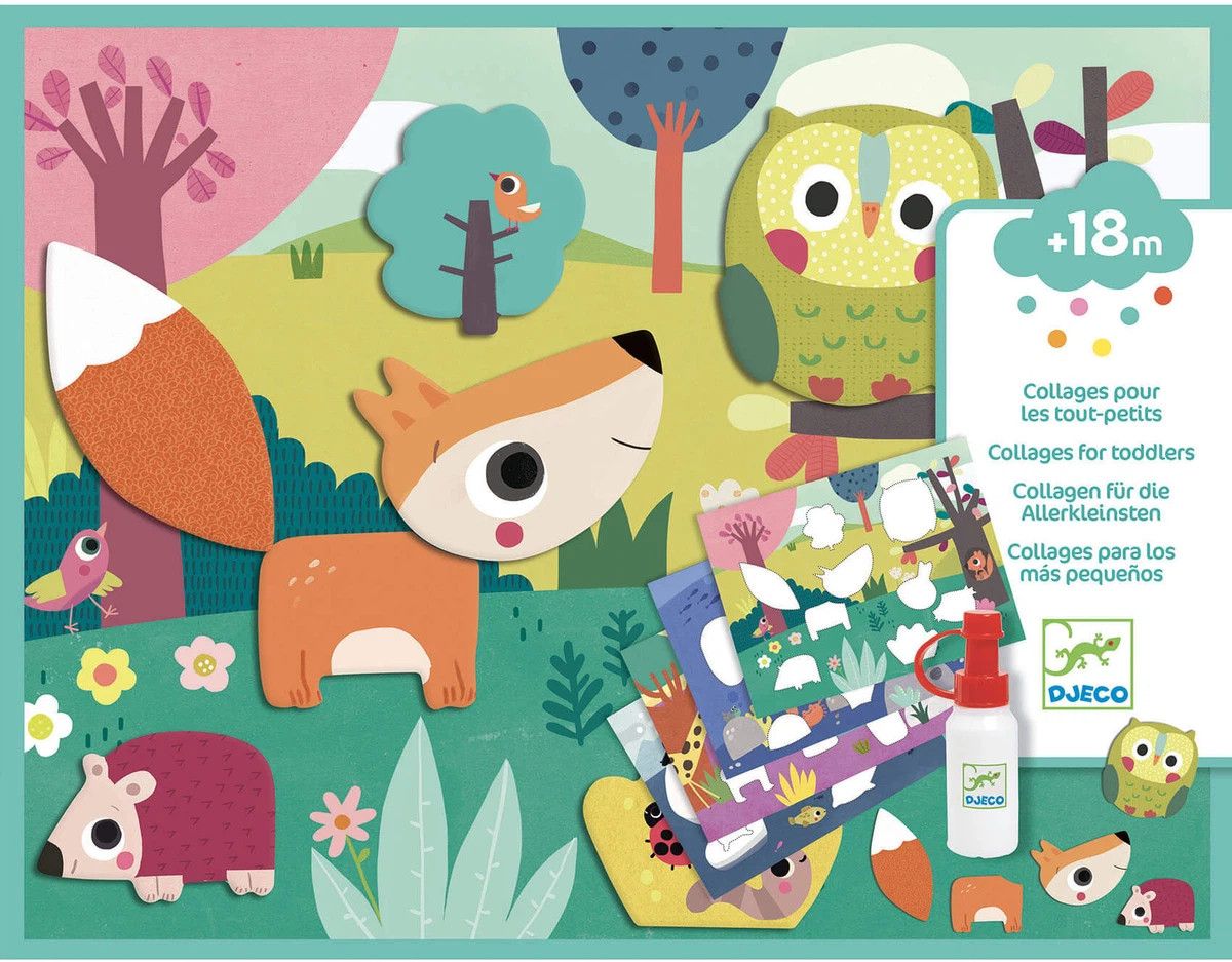 Primera imagen del Taller de manualidades Mis primeros Collages - Djeco