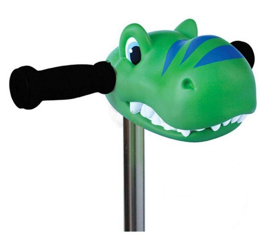 Primera imagen de la Cabeza Dino Verde - Accesorio para el manillar de tu patinete