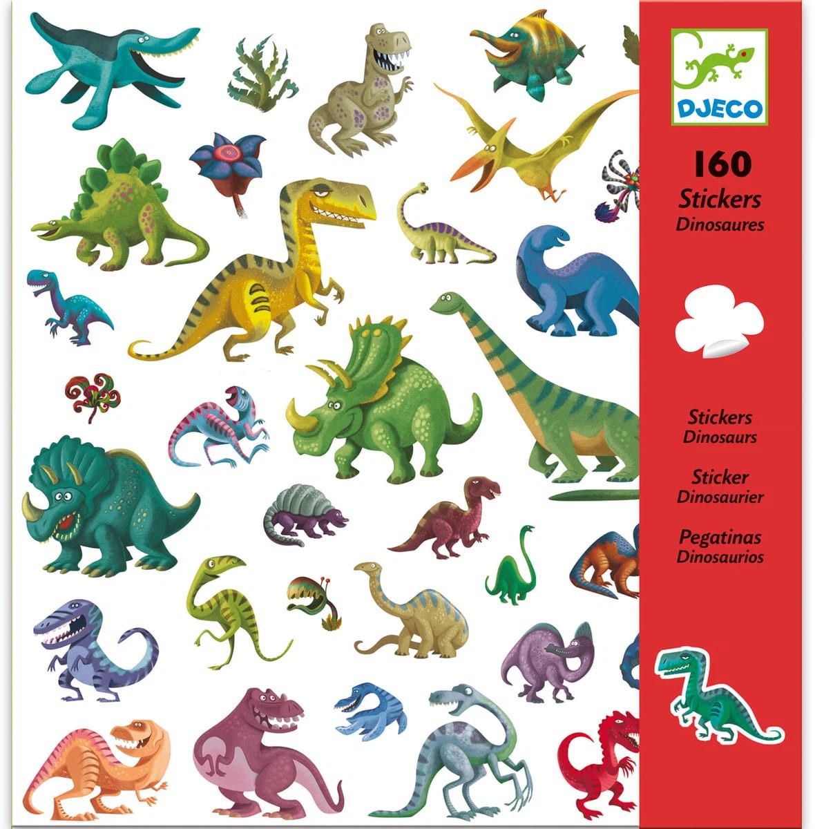 Primera imagen de las Pegatinas Dinosaurios - Djeco