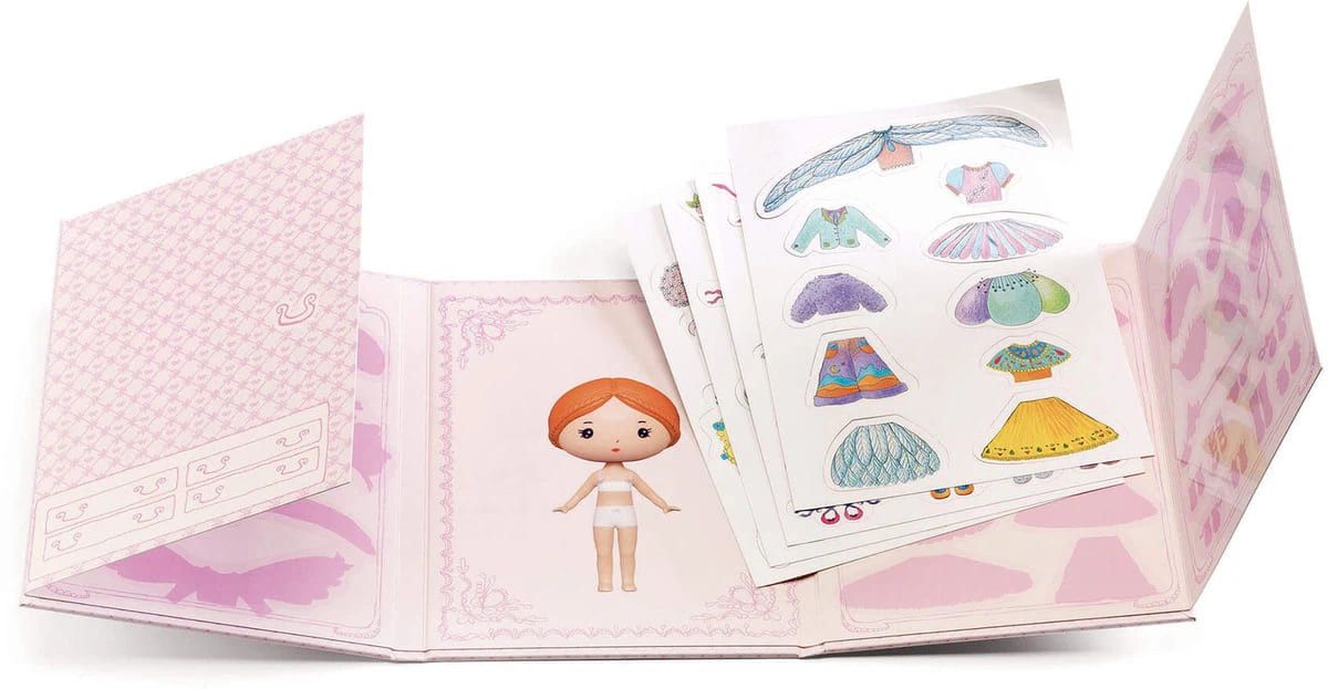 Segunda imagen de las Pegatinas reutilizables Tinyly Miss Lilyruby - Djeco