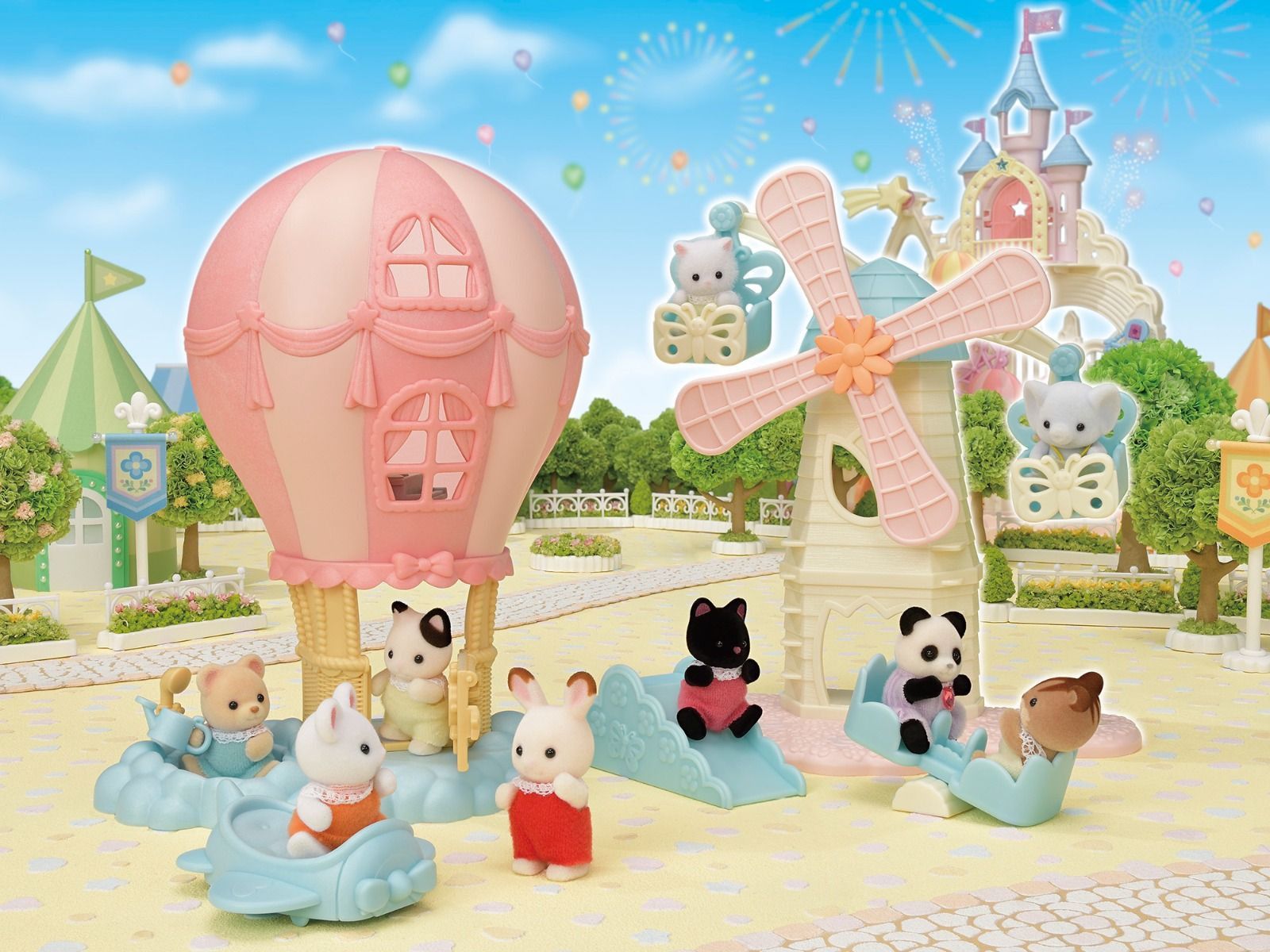 Quinta imagen del Globo casita de juegos para bebés - Sylvanian Families