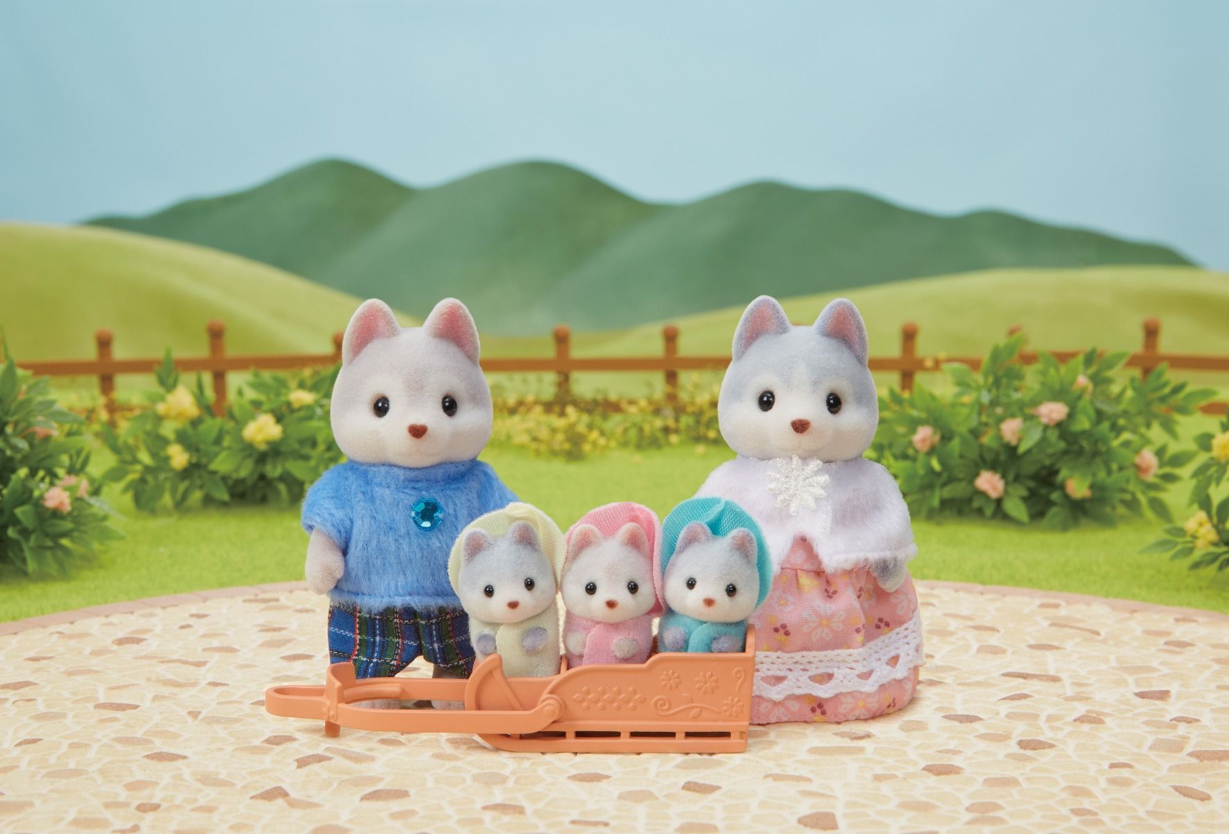 Primera imagen de la Familia Husky - Sylvanian Families
