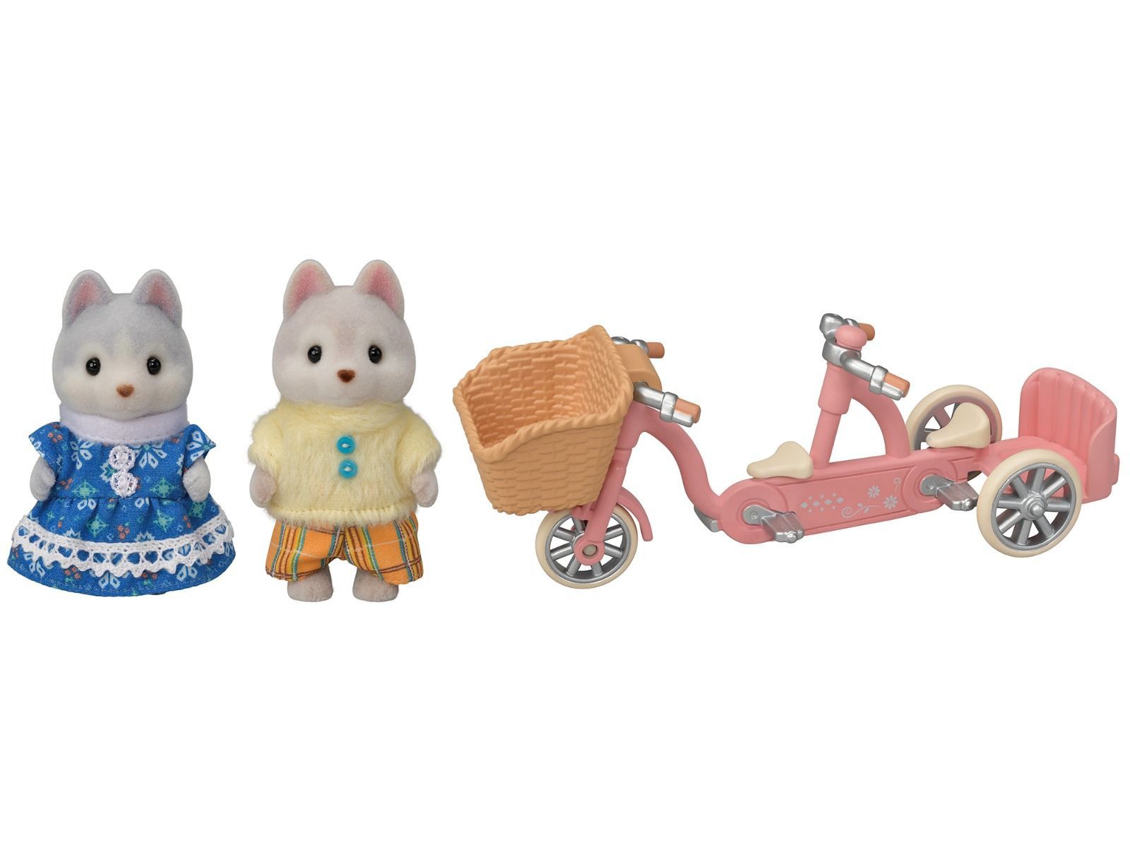 Segunda imagen del Set de hermanos Husky en bicicleta tándem
