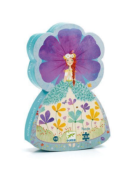 Primera imagen del Puzzle silueta La Princesa de la Primavera - Djeco