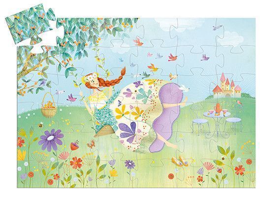 Segunda imagen del Puzzle silueta La Princesa de la Primavera - Djeco