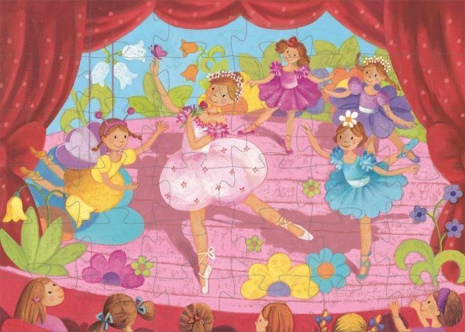 Segunda imagen del Puzzle silueta Bailarina - Djeco