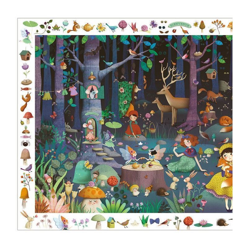 Tercera imagen del Puzzle observación El Bosque Encantado - Djeco