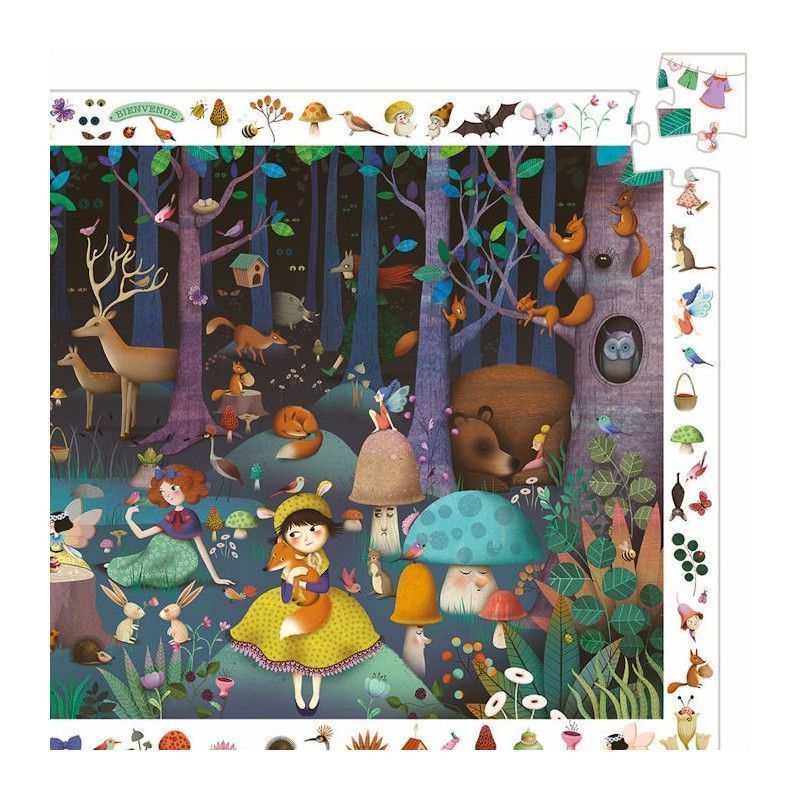 Cuarta imagen del Puzzle observación El Bosque Encantado - Djeco