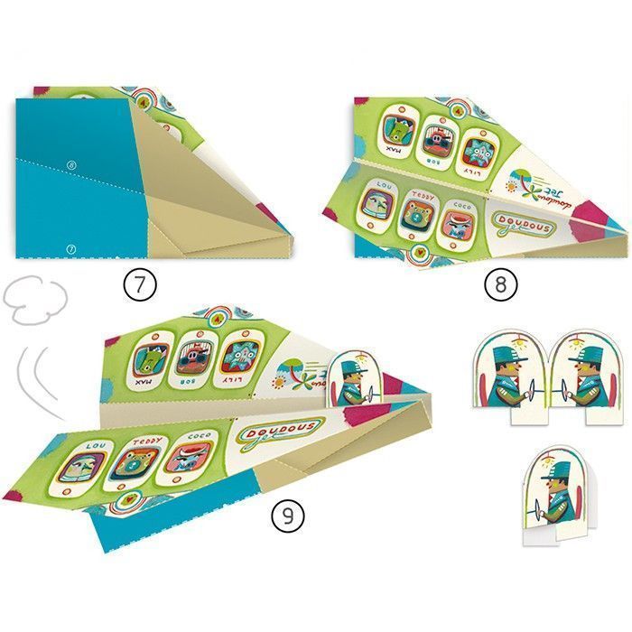 Segunda imagen de Origami aviones - Set de manualidades - Djeco