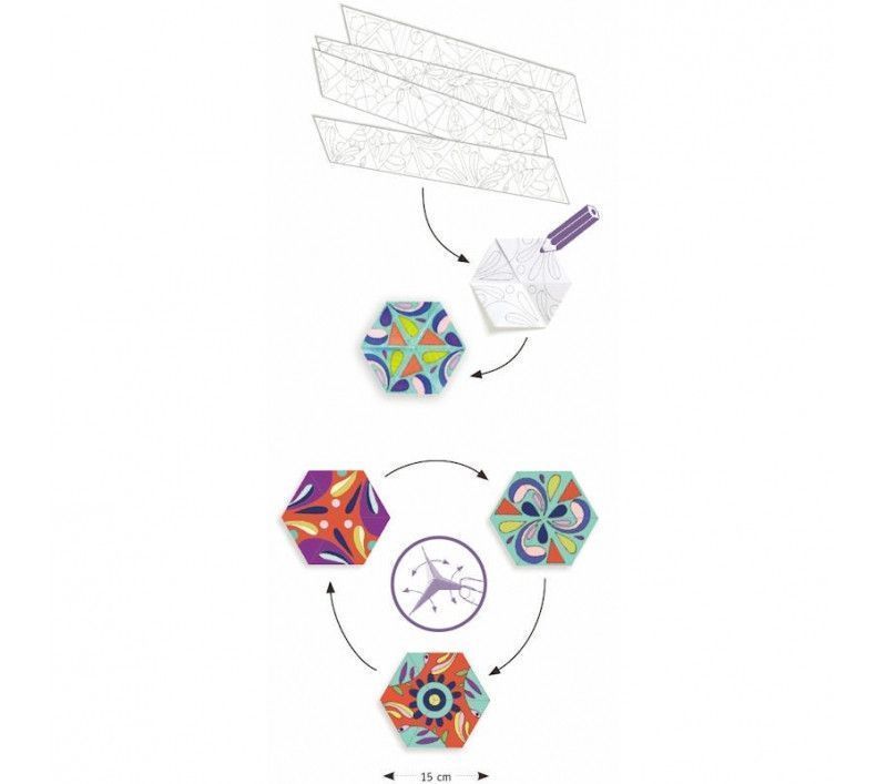 Segunda imagen de Colorea Mandalas Rosetones - Djeco