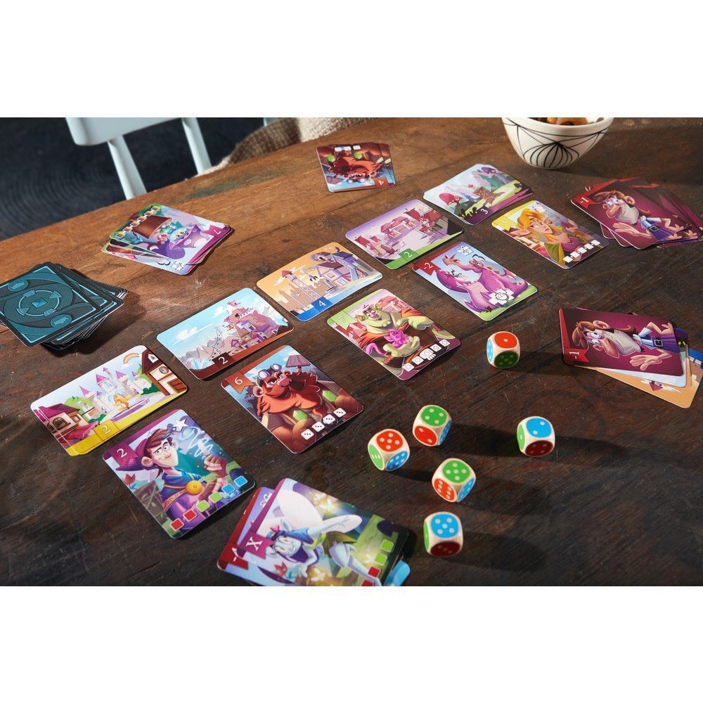 Imagen superior de una partida del rey de los dados de HABA
