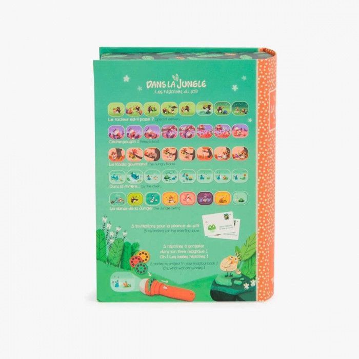 Tercera imagen del Libro - proyector de historias - jungla - Moulin Roty