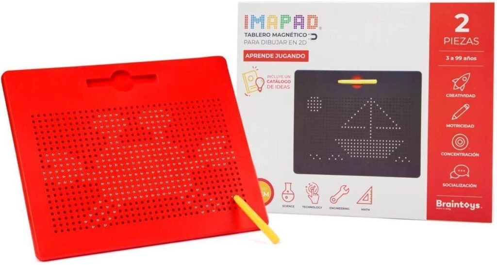 Primera imagen de Braintoys Imapad Rojo - Tablero Magnético