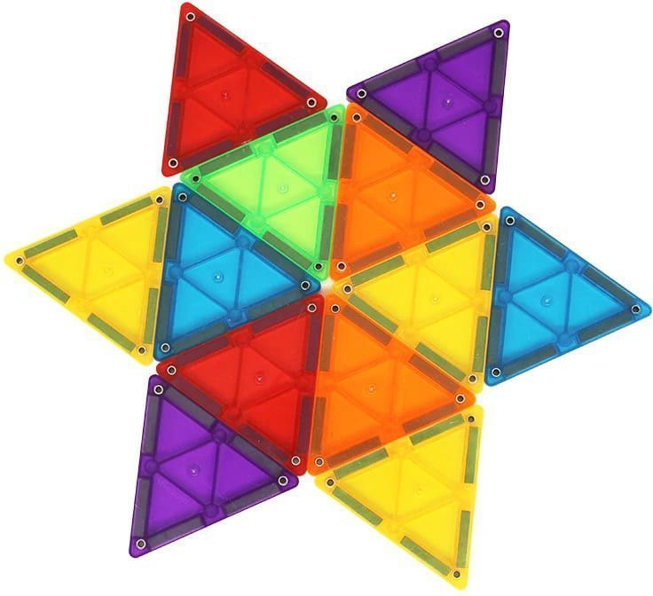 Segunda imagen de BrainToys Imanix set de 20 triángulos - Juego de construcción magnética