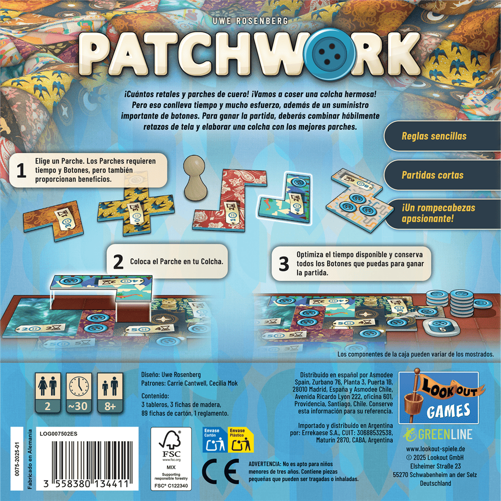 Tercera imagen de Patchwork. Juego de mesa