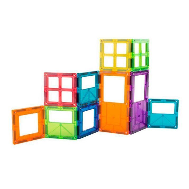 Segunda imagen de BrainToys Imanix Puertas y Ventanas set de 16 piezas Juego de construcción magnética