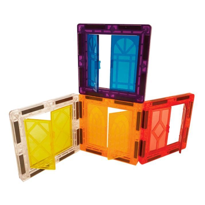 Tercera imagen de BrainToys Imanix Cool Windows set de 20 piezas Juego de construcción magnética