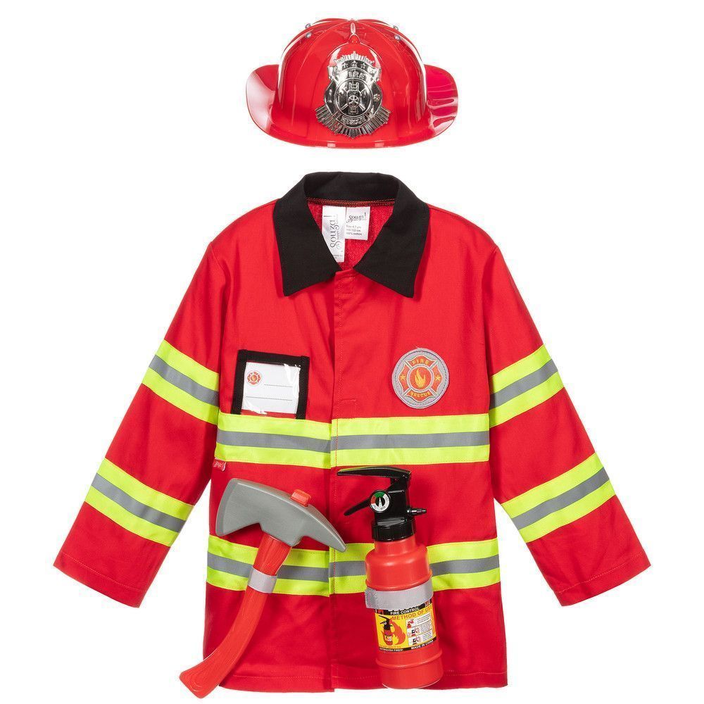 Primera imagen del Conjunto de Bombero disfraz con accesorios