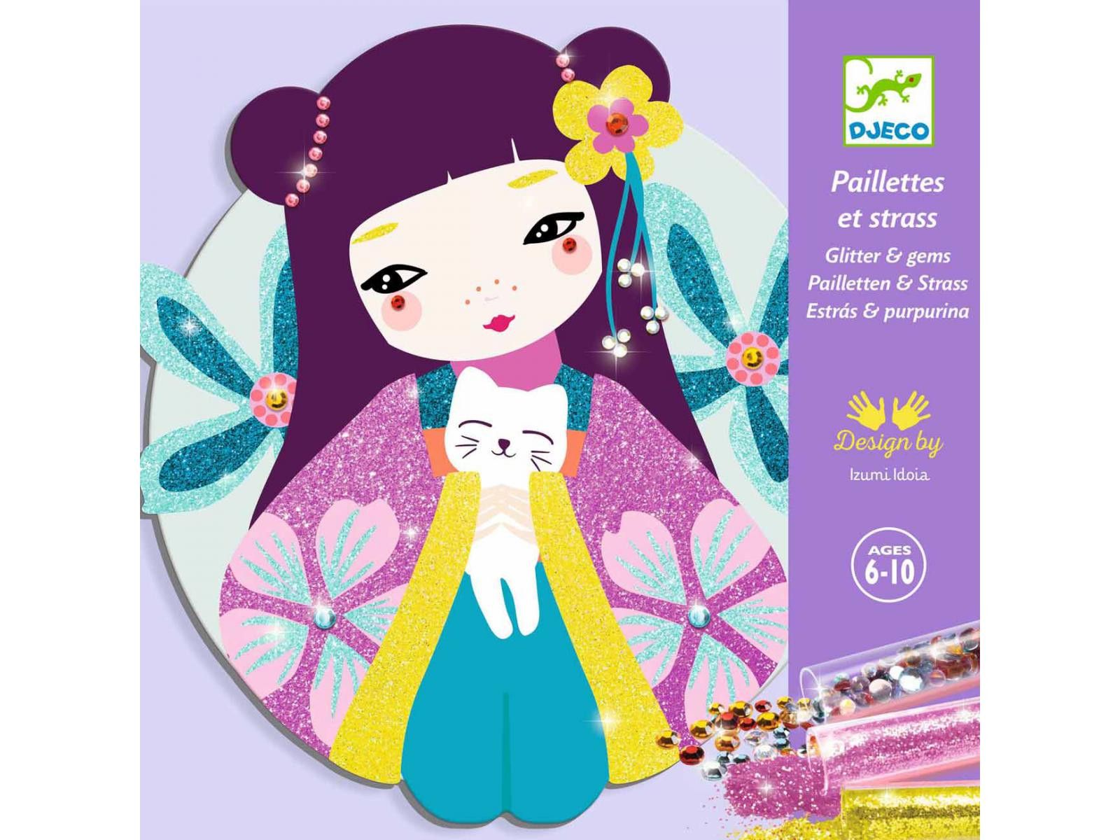 Quinta imagen de Cuadros de purpurina Onnanoko de Djeco