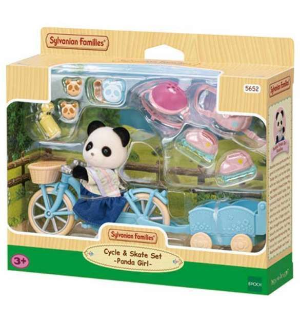 Segunda imagen del Set de bicicleta y patines Rosalina Panda Pookie - Sylvanian Families