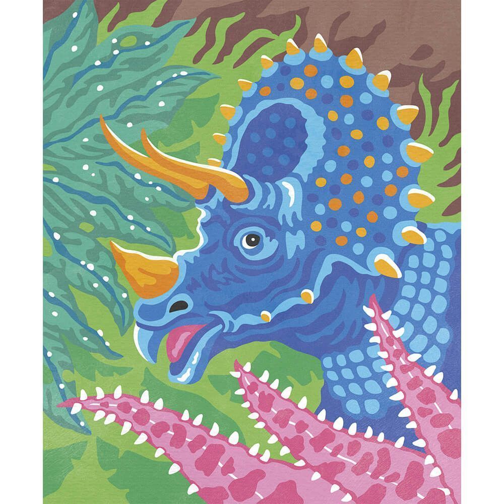 Sexta imagen de Pinturas por números Los Dinosaurios de Janod