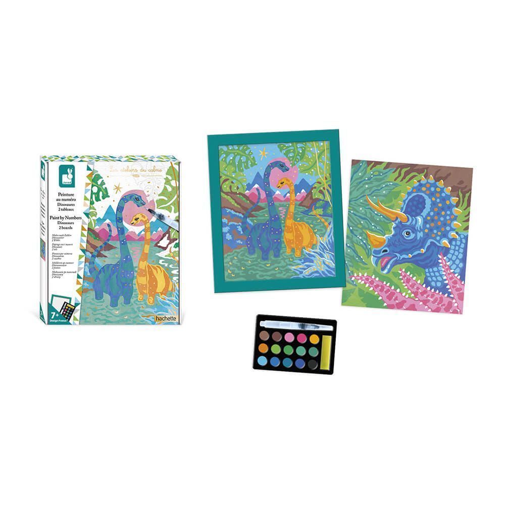 Tercera imagen de Pinturas por números Los Dinosaurios de Janod
