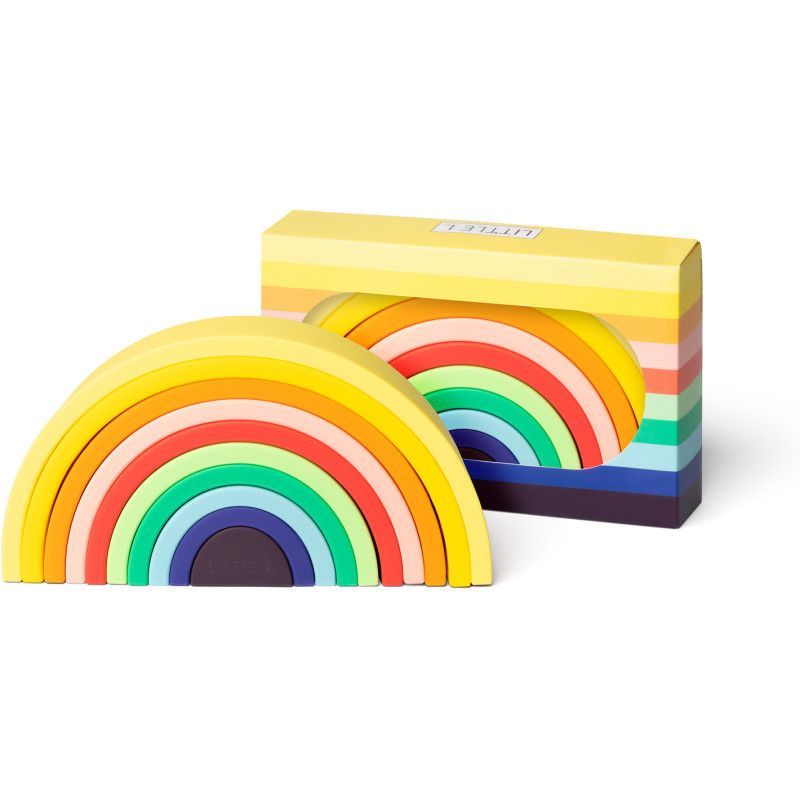 Primera imagen del Arcoíris de silicona alimentaria de 10 piezas en colores vivos de Little L