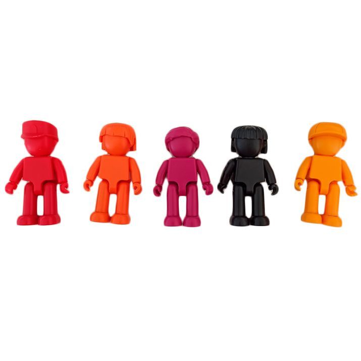 Primera imagen de Braintoys Imanix Friends Colores Cálidos 5 pzas Juego de construcción magnética