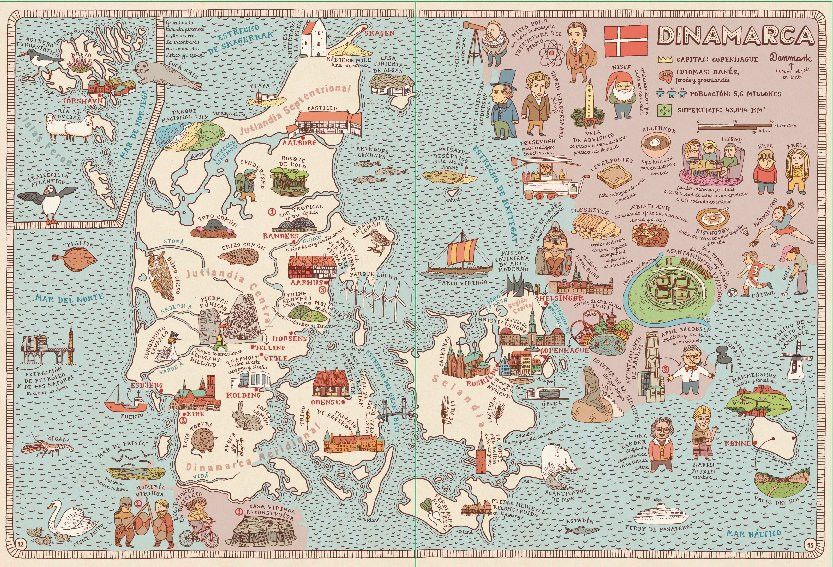 Octava imagen del Atlas del Mundo. Edición Púrpura de Maeva