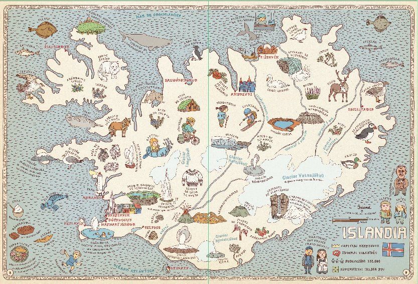 Sexta imagen del Atlas del Mundo. Edición Púrpura de Maeva