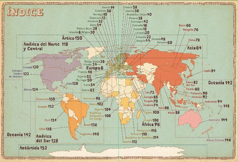 Segunda imagen del Atlas del Mundo. Edición Púrpura de Maeva