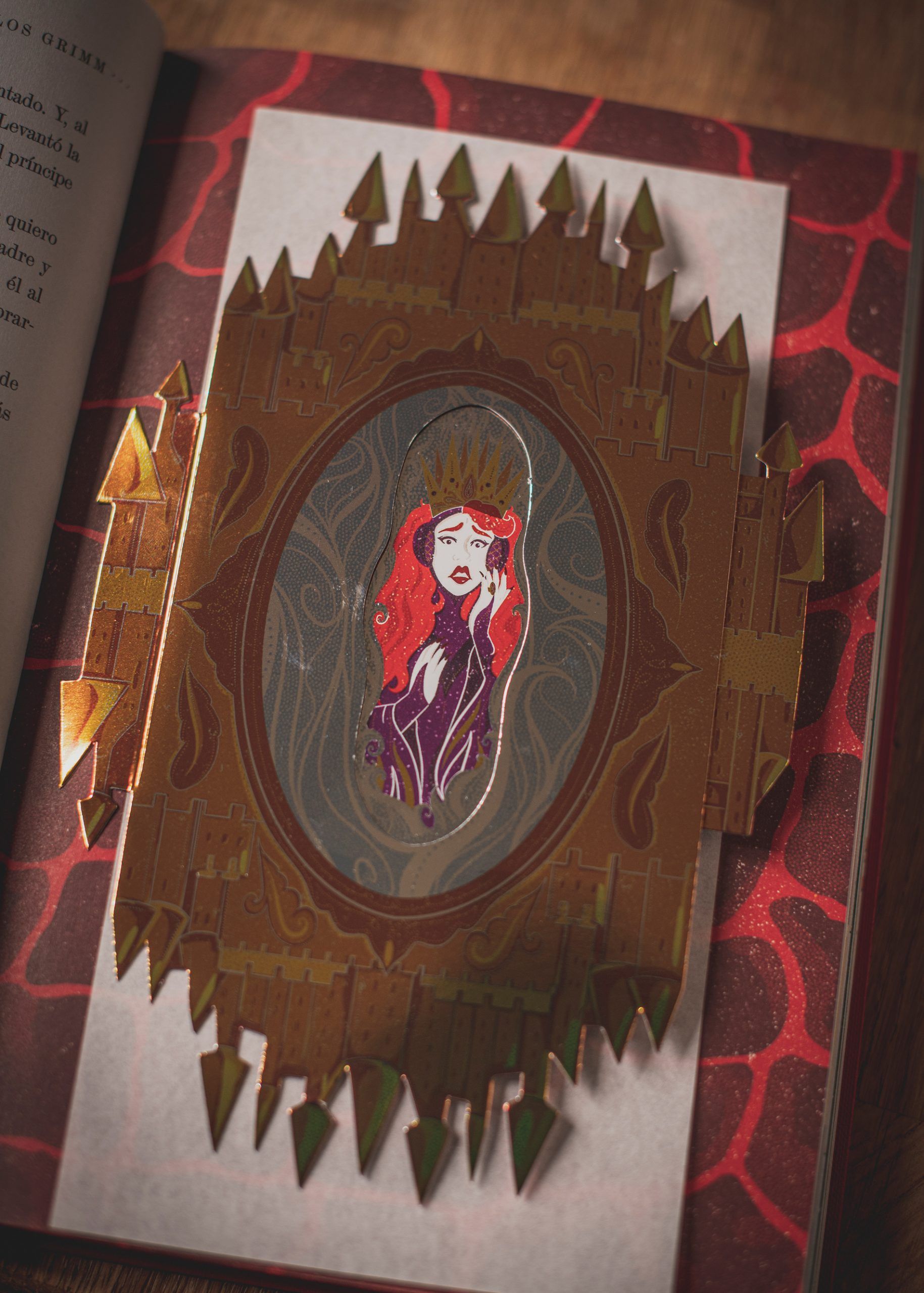 Septima imagen de Blancanieves y otros cuentos de los Grimm libro Pop-Up de Folioscopio