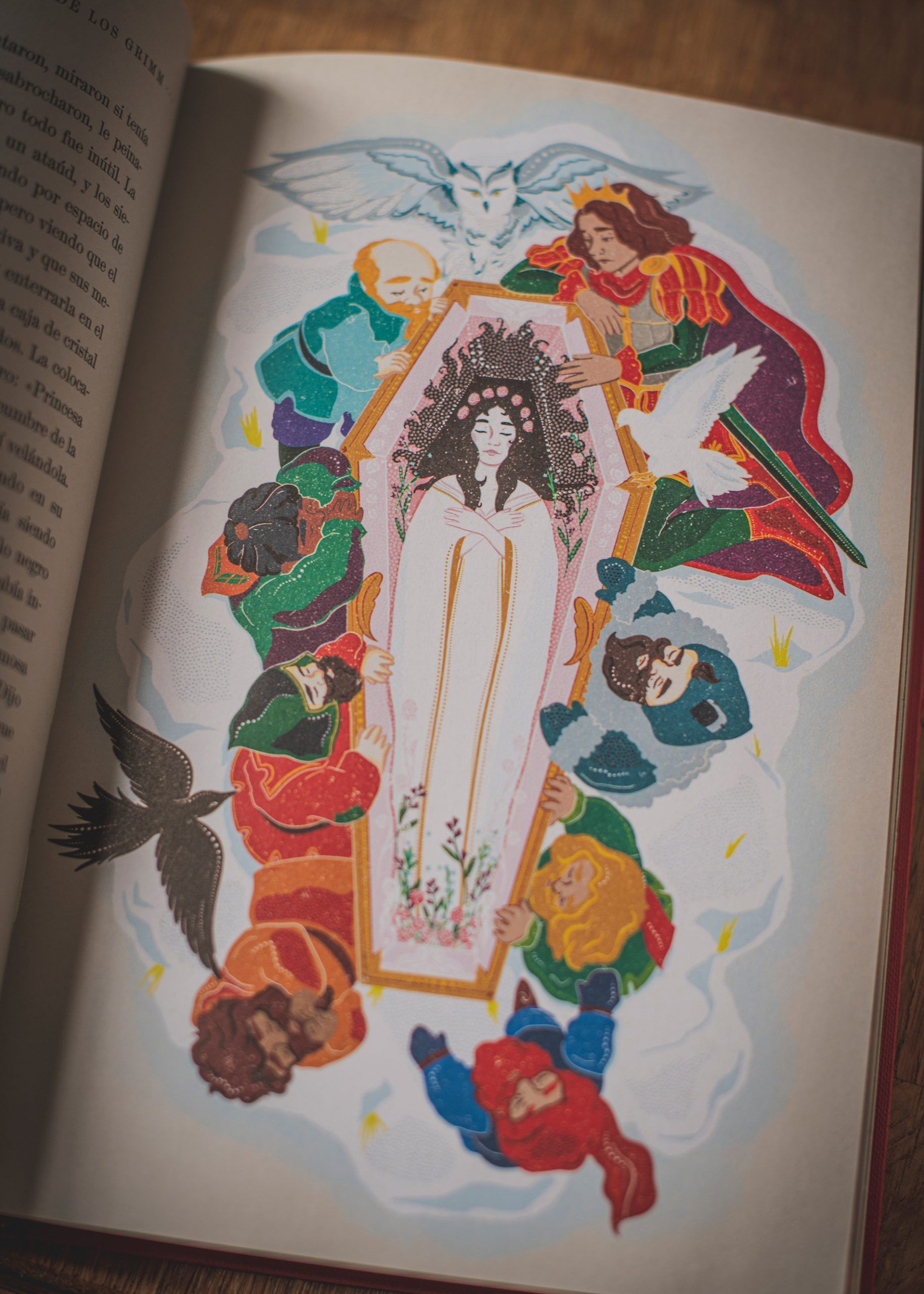 Sexta imagen de Blancanieves y otros cuentos de los Grimm libro Pop-Up de Folioscopio