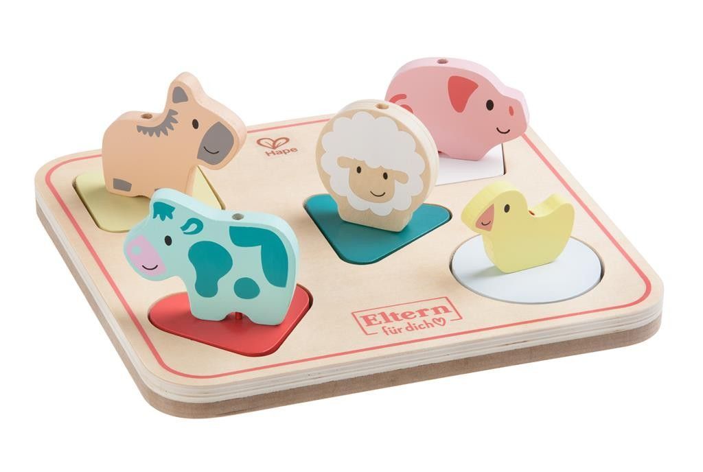 Primera imagen del Puzzle de Sonidos Animales de la Granja de Hape