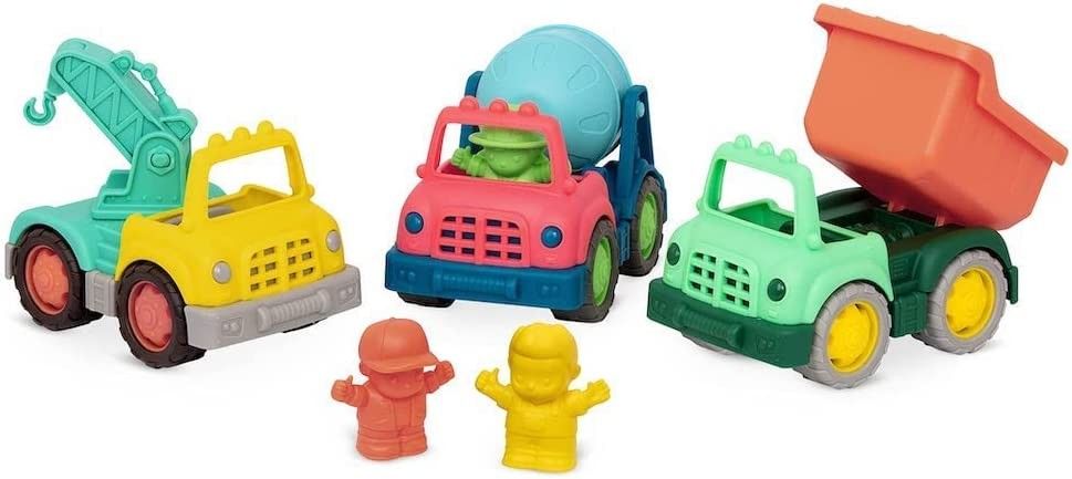 Primera imagen del Set de 3 Mini Camiones con personaje de Wonder Wheels