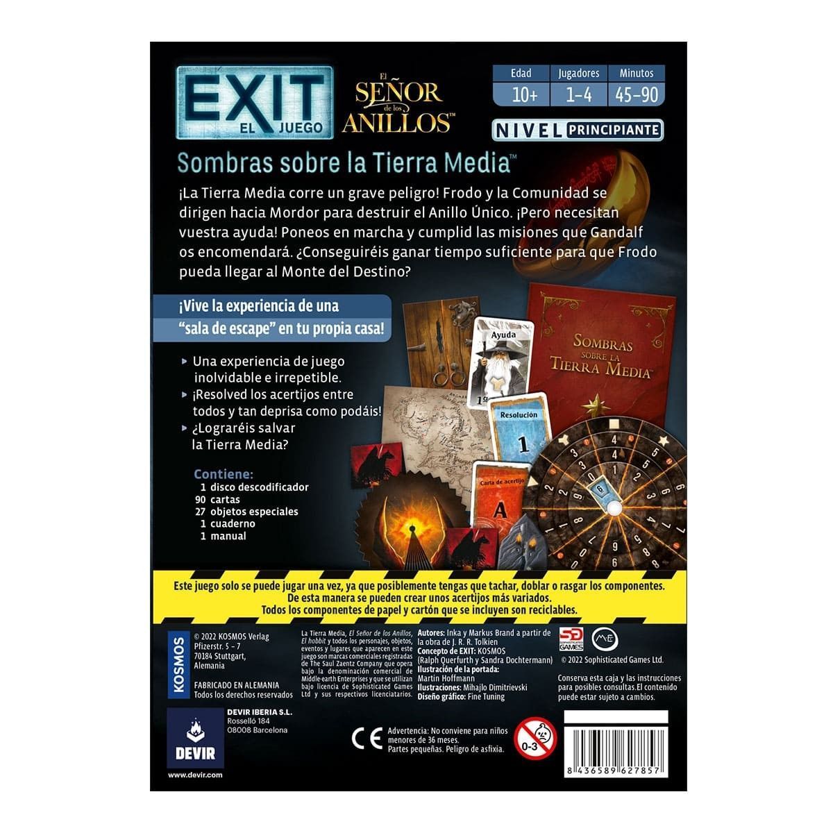 Tercera imagen de Exit. El Señor de los Anillos. Sombras sobre la Tierra Media. Juego de escape room