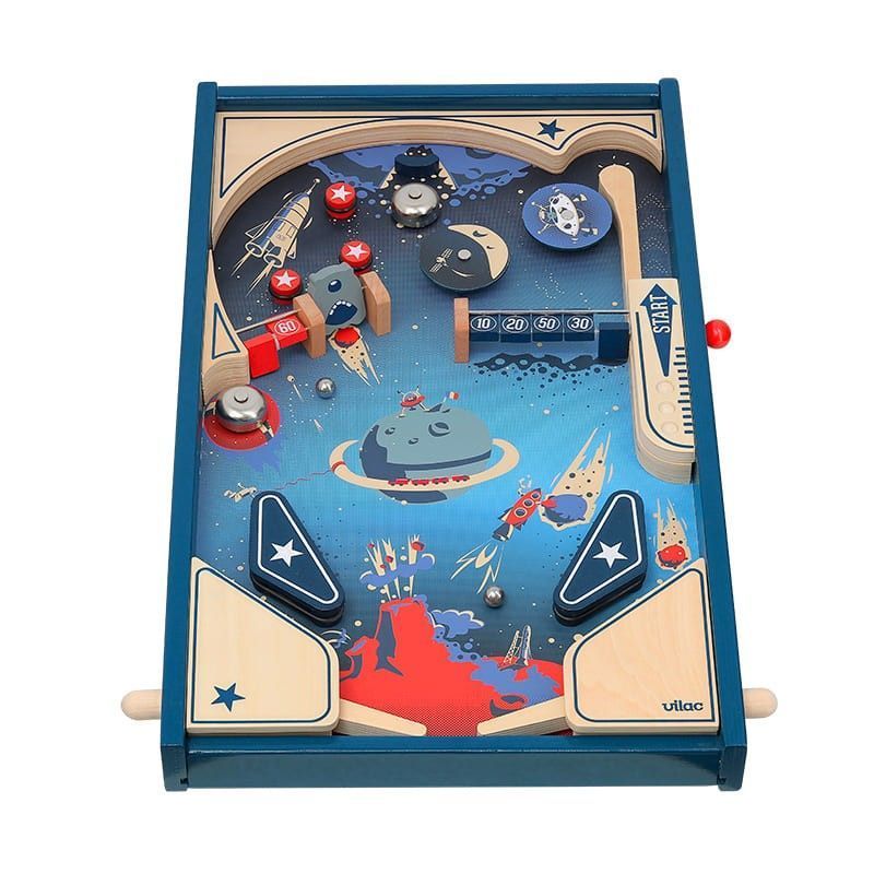 Primera imagen del Pinball en madera para niños Space de Vilac