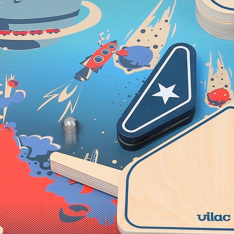 Tercera imagen del Pinball en madera para niños Space de Vilac