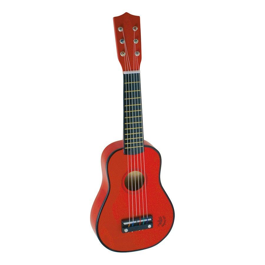 Imagen de la Guitarra Roja de Madera de Vilac