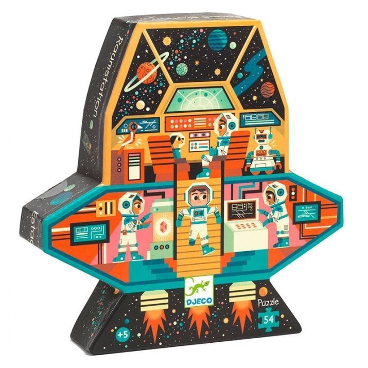 Primera imagen del Puzzle Silueta Estación Espacial 54 piezas de Djeco