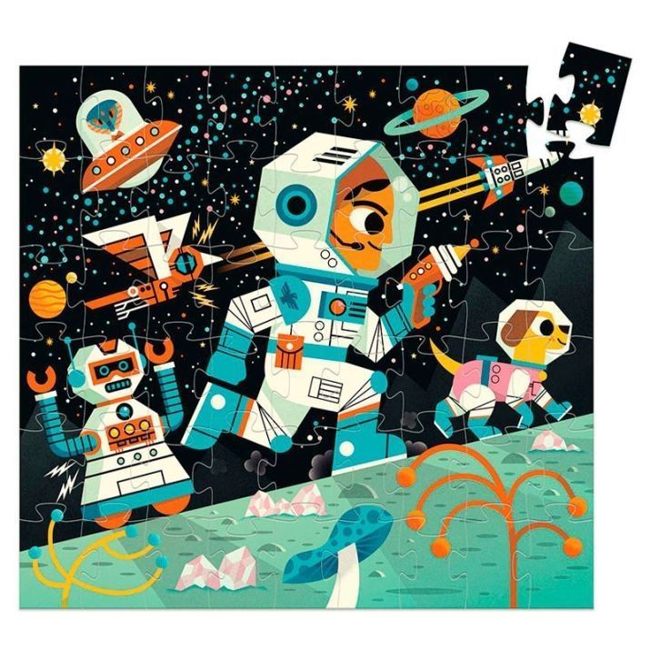Segunda imagen del Puzzle Silueta Estación Espacial 54 piezas de Djeco