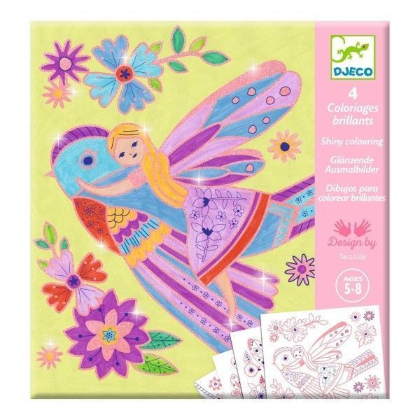 Primera imagen de los Dibujos para colorear. Pintar Pequeñas Alas de Djeco