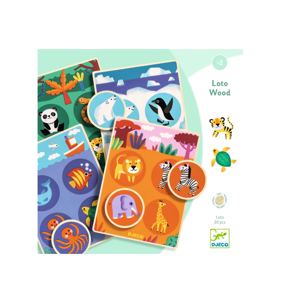 Primera imagen del Juego Educativo Loto Wood de Djeco