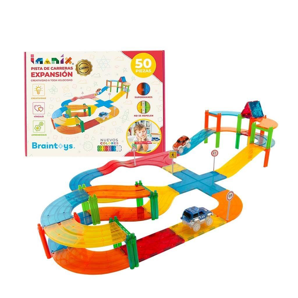 Segunda imagen de Braintoys Imanix Pista de Carreras 50 pzas Juego de construcción magnética