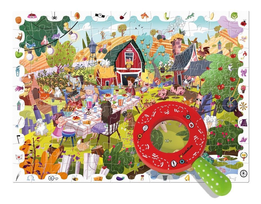 Segunda imagen del Puzzle Detective La Granja puzzle con lupa
