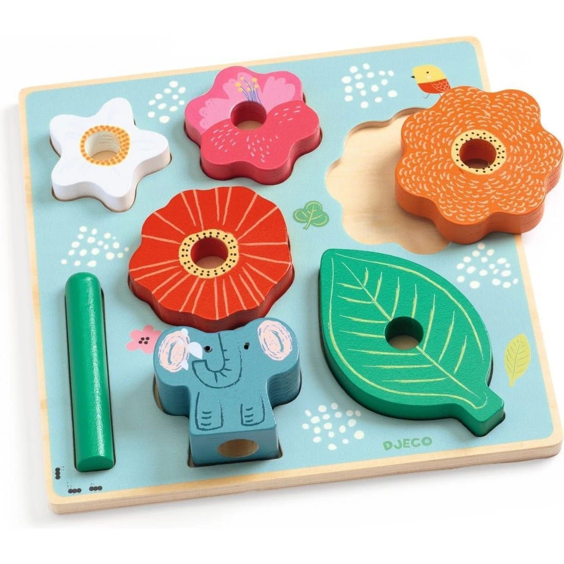 Primera imagen del Puzzle Encajable y Apilable Puzz & Stack Happy de Djeco