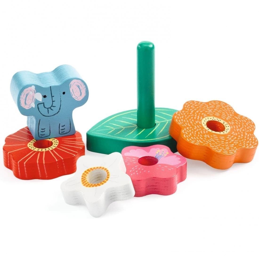 Quinta imagen del Puzzle Encajable y Apilable Puzz & Stack Happy de Djeco