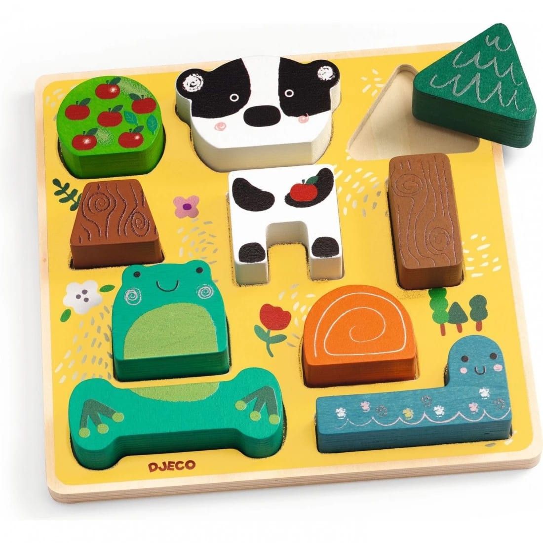 Primera imagen del Puzzle Encajable y Construcción Puzz & Match Happy de Djeco