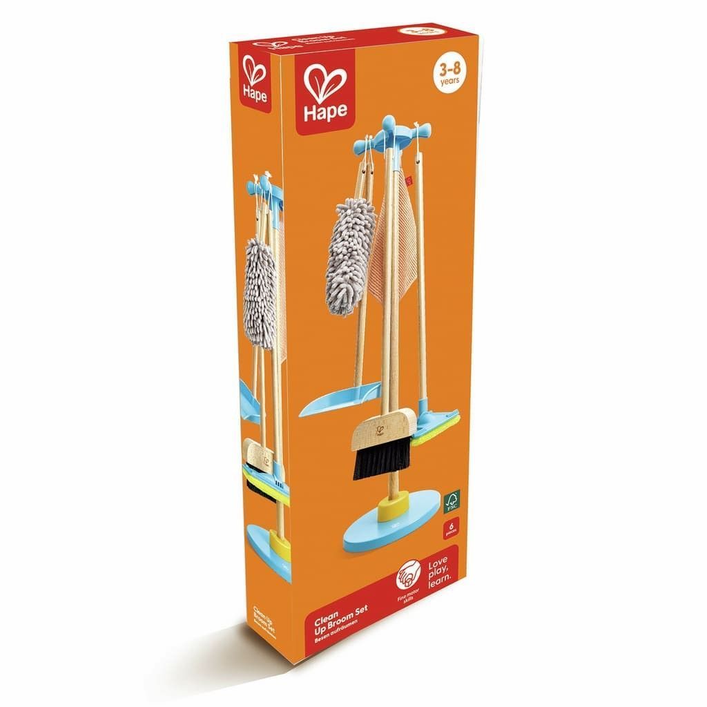 Quinta imagen del Juego de limpieza con escoba de Hape