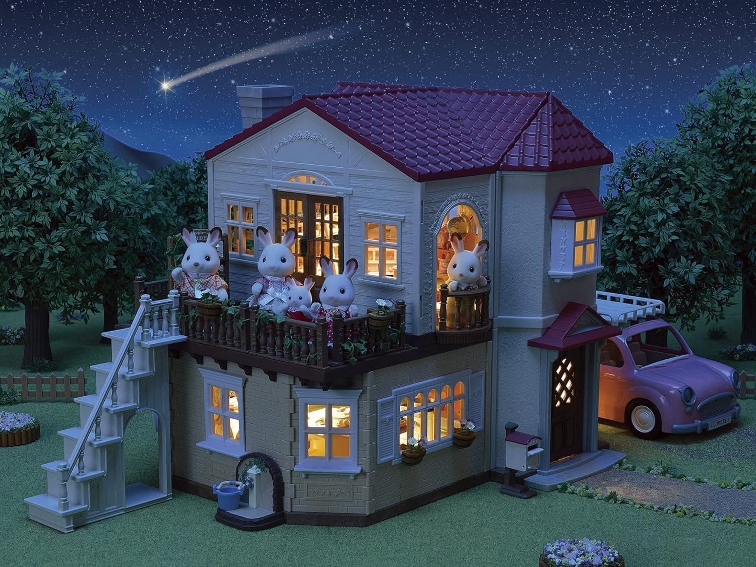 Sexta imagen de la Casa con Luces el Ático Secreto de Sylvanian Families